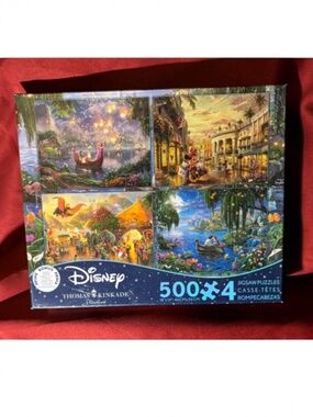 4 / 500 PC PUZZLES NIB Thomas Kinkade and Disney